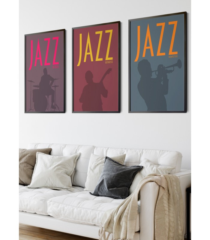 Affiche Jazz Guitariste