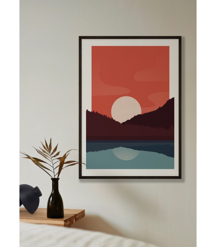 Poster Landscape Sunset