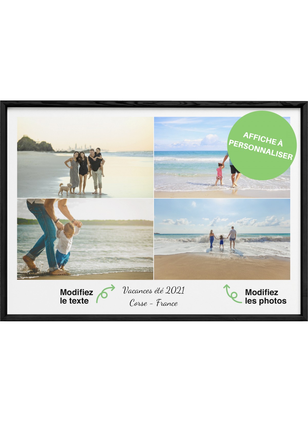 Affiche photo + texte paysage [personnalisable]