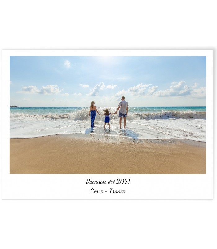 Affiche photo + texte paysage [personnalisable]