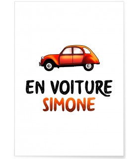 Affiche "En voiture Simone"