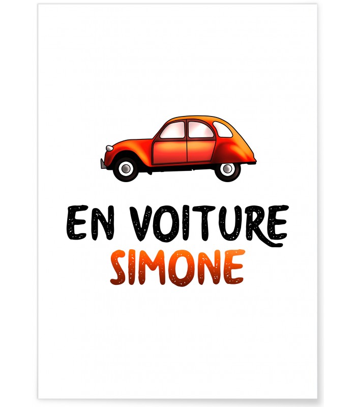 Affiche "En voiture Simone"