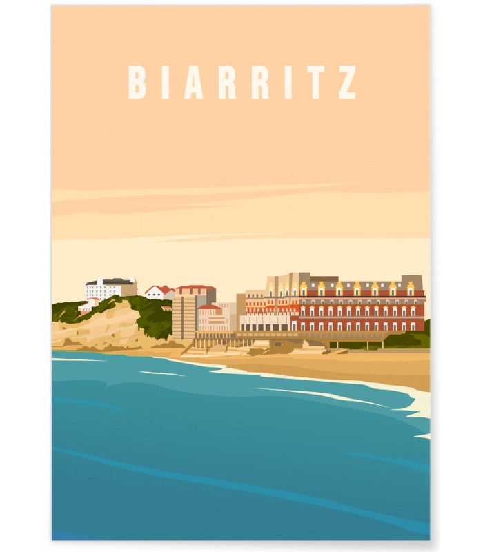 Affiche Biarritz