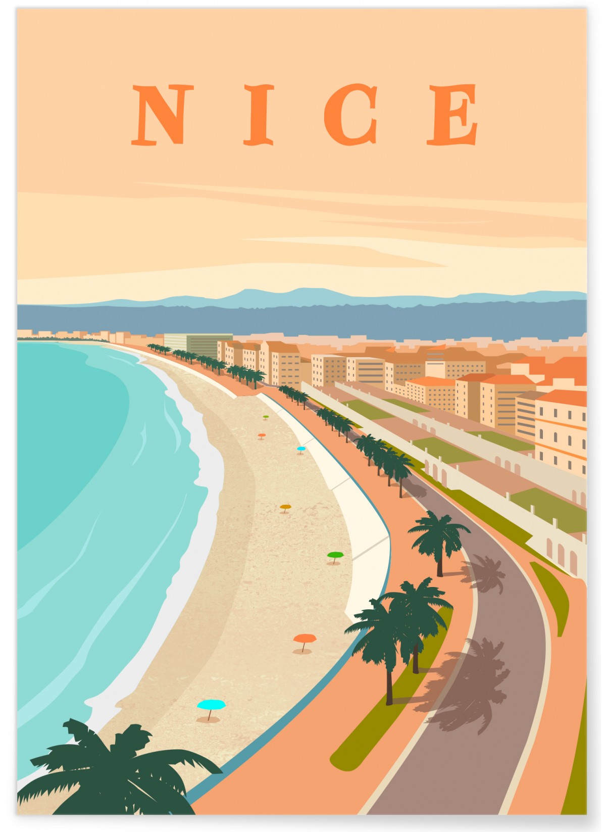 Affiche ville Nice 2