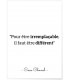 Affiche Citation Coco Chanel : "Pour être irremplaçable…"