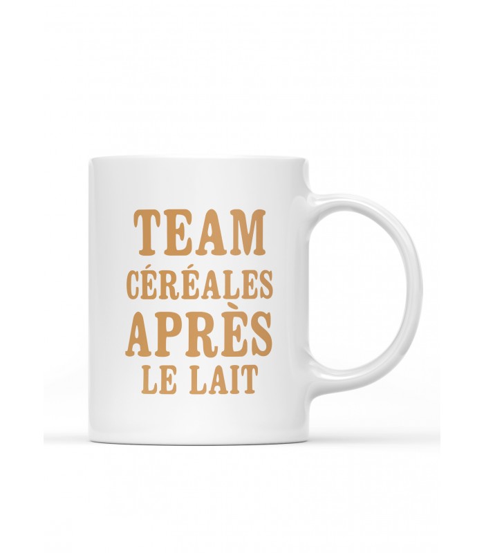 Mug "Team céréales après le lait"