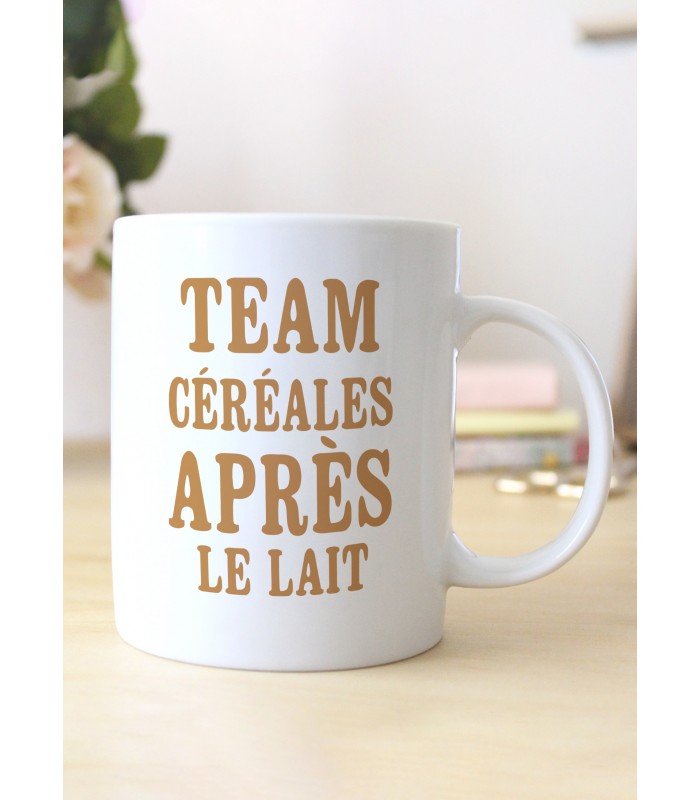 Mug "Team céréales après le lait"