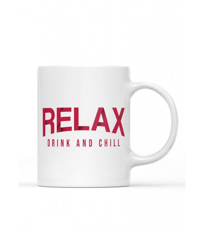 Mug "Relax, drink and chill"