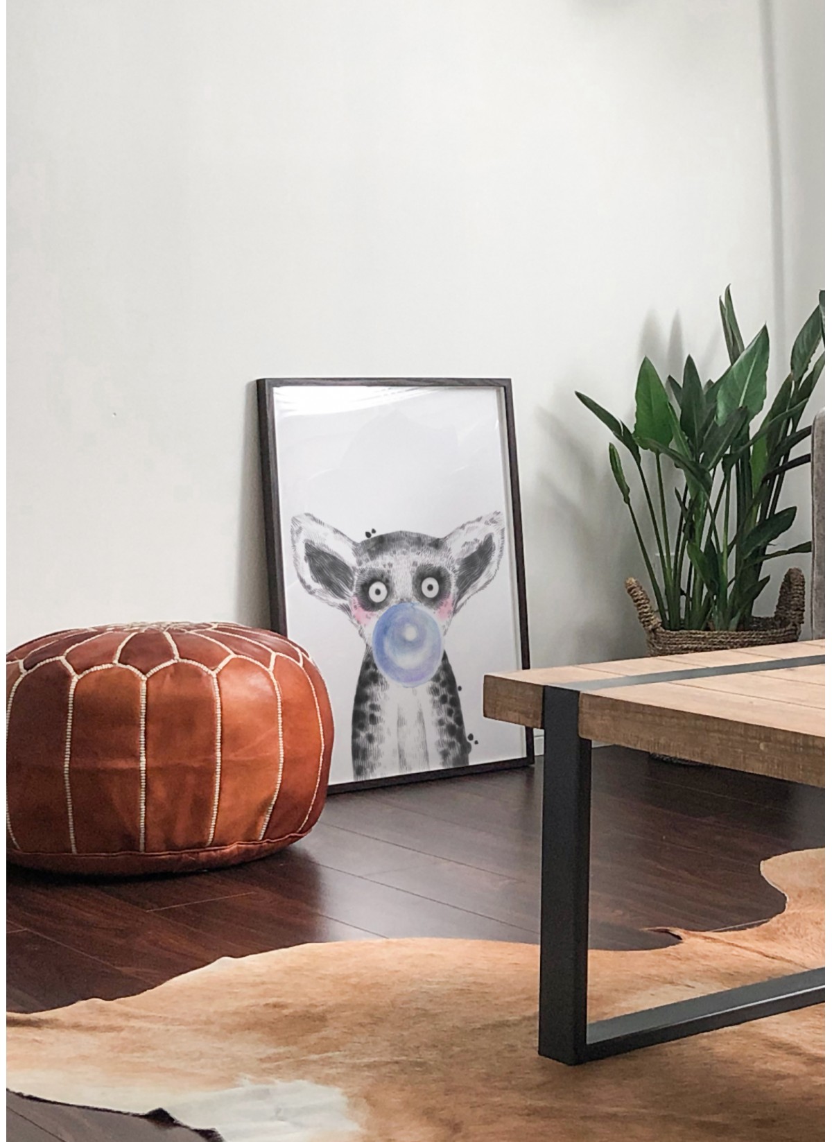 Affiche Bulle de Lémurien Bleue