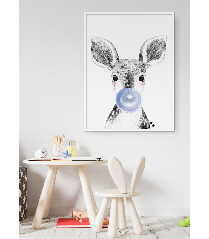 Affiche Bulle de Biche Bleue