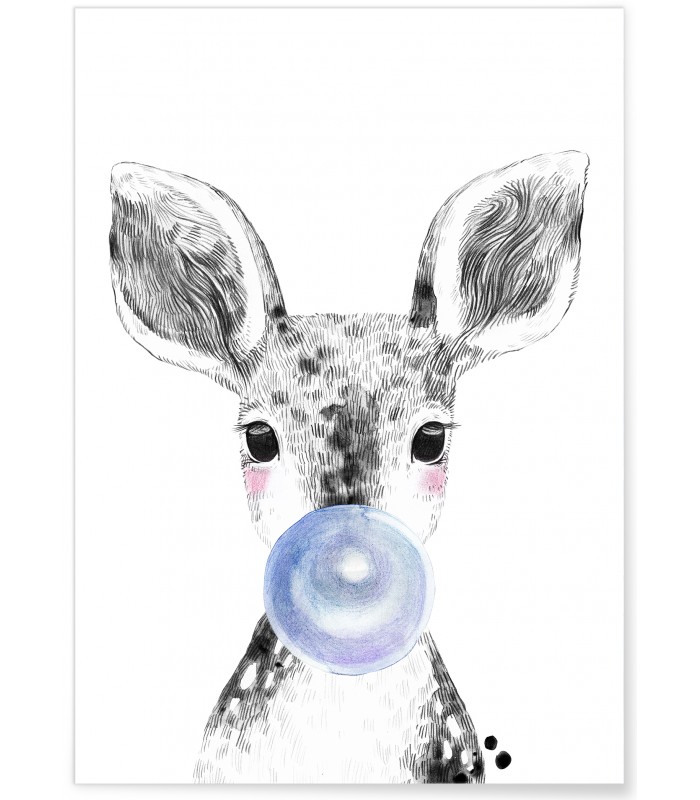 Affiche Bulle de Biche Bleue