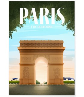 Poster Paris : Arc de Triomphe