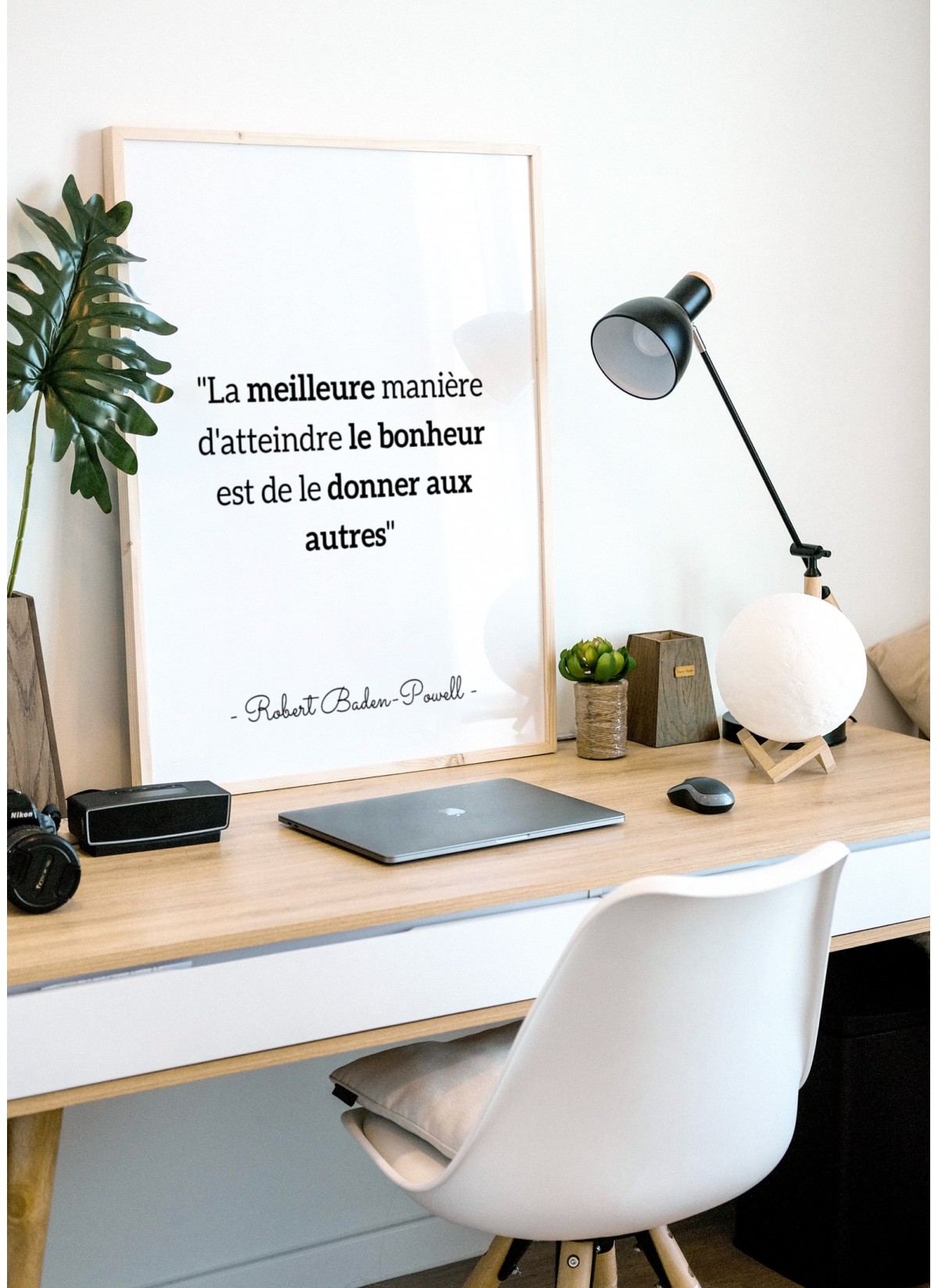 Affiche citation Robert Baden Powell "la meilleure manière..."