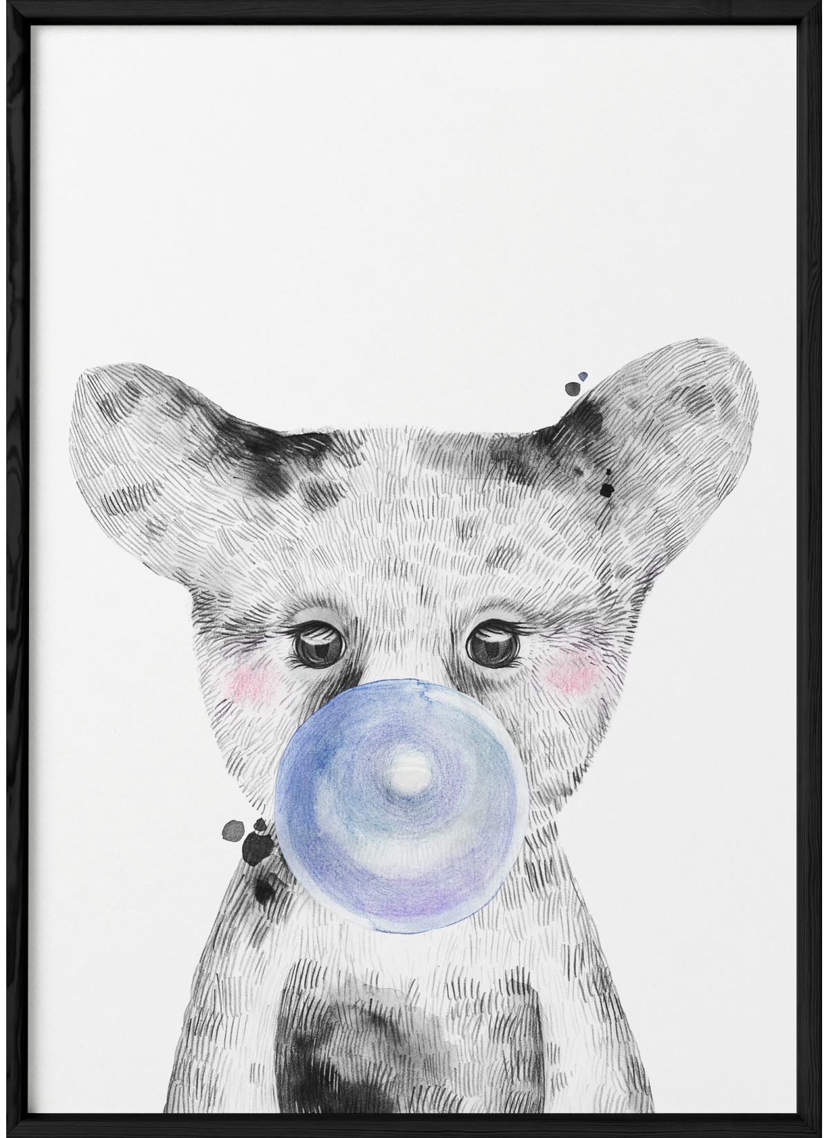 Affiche Bulle d'Ours Bleue