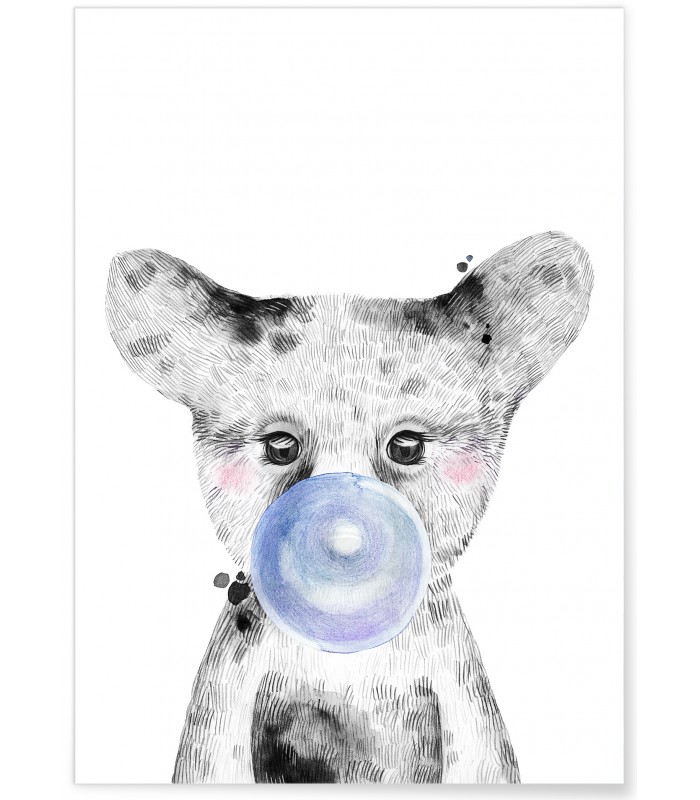 Affiche Bulle d'Ours Bleue