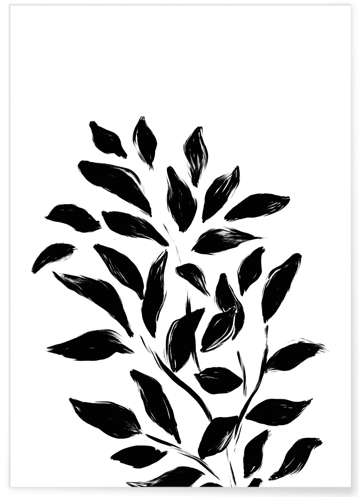 Affiche Abstract Feuille 1