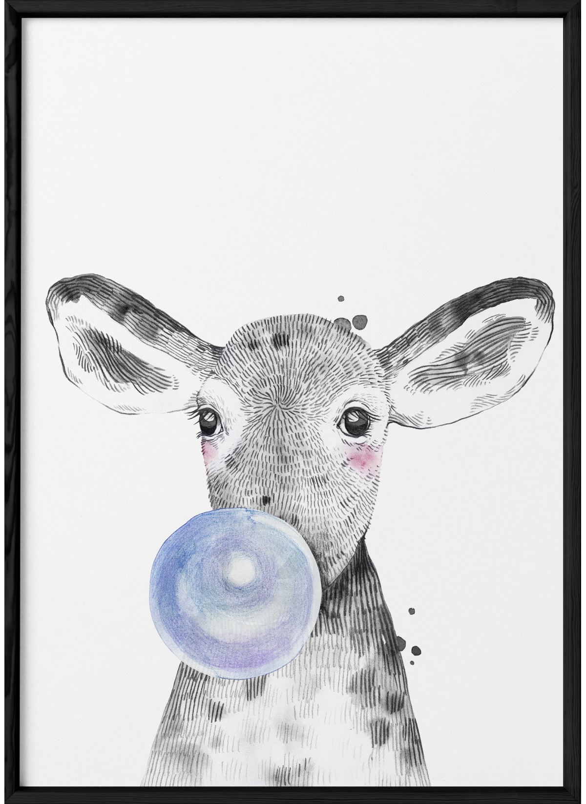 Affiche Bulle de Veau Bleue