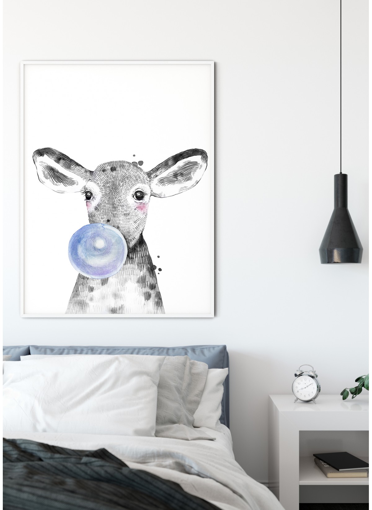 Affiche Bulle de Veau Bleue