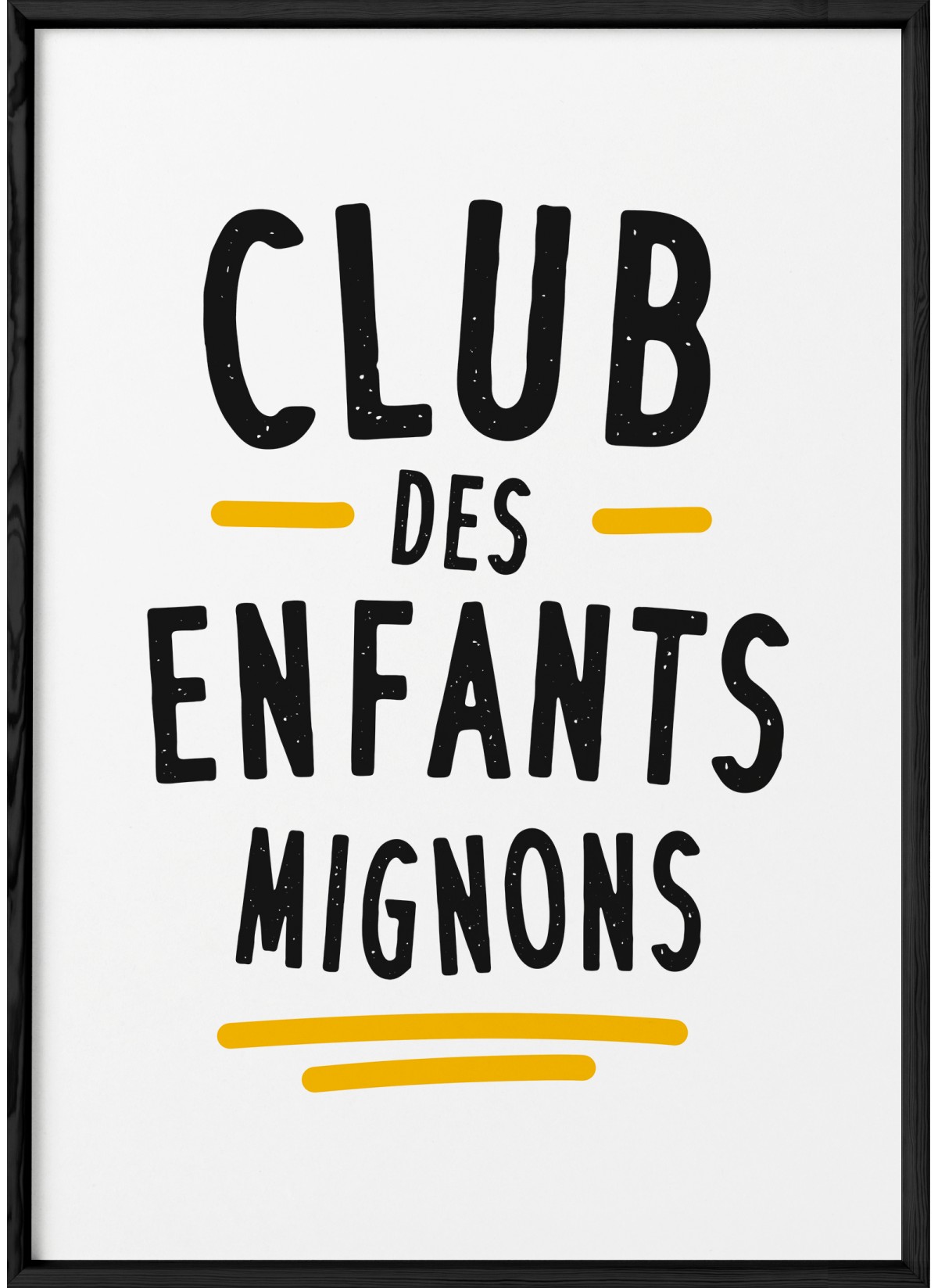 Affiche "Club des Enfants Mignons"