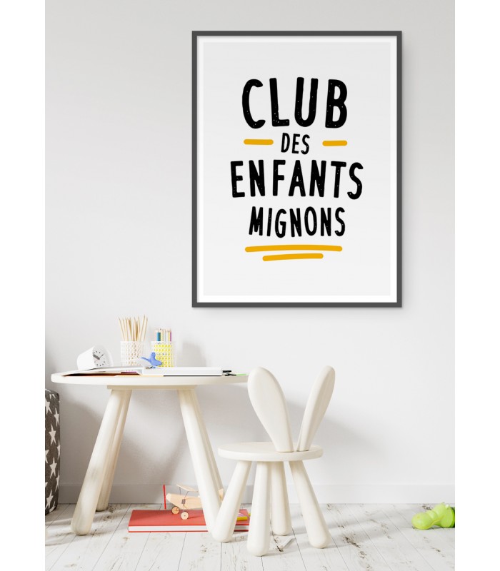 Affiche "Club des Enfants Mignons"