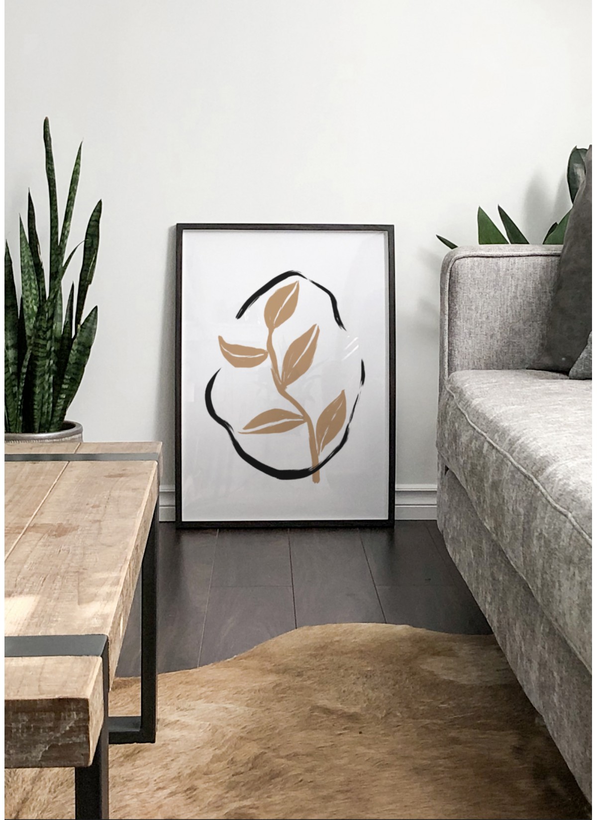 Affiche Abstract Feuille 2