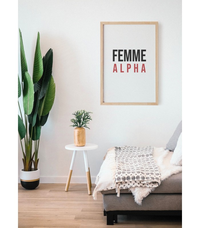 Affiche Femme Alpha