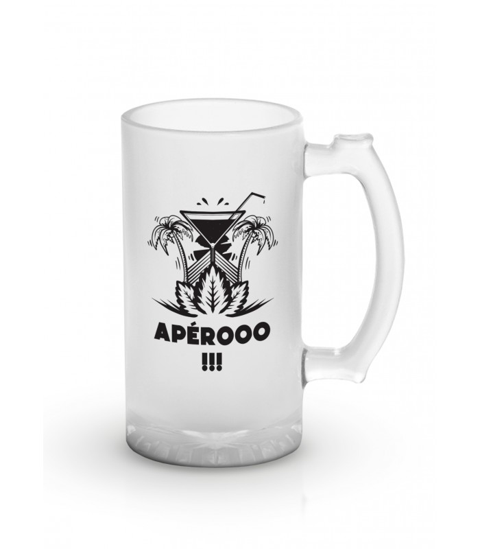 Chope de bière "Apérooo"