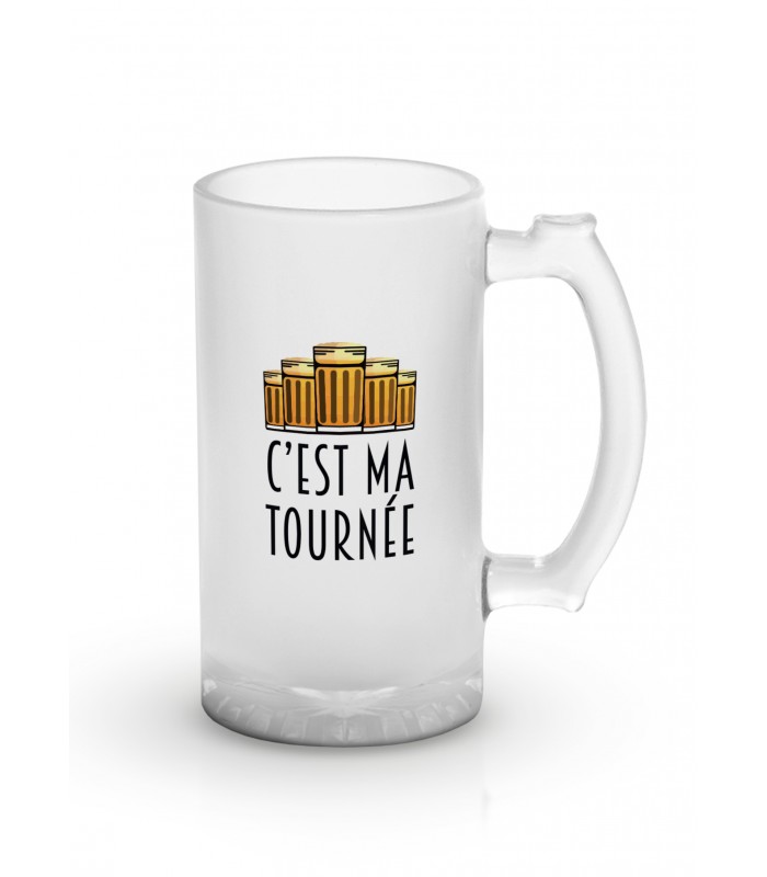 Chope de bière "C'est ma tournée"