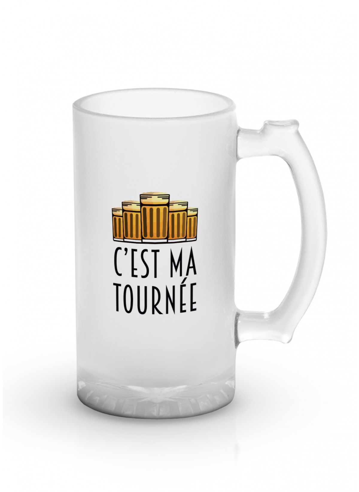 Chope de bière "C'est ma tournée"