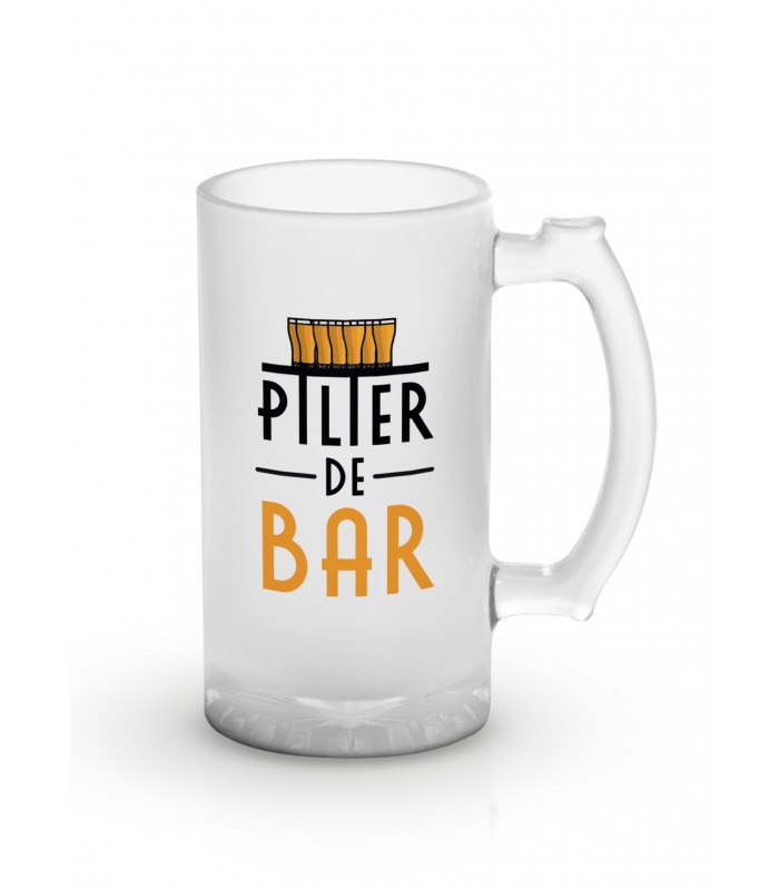 Chope de bière "Pilier de Bar"