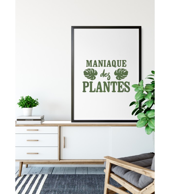 Poster Maniac des plantes