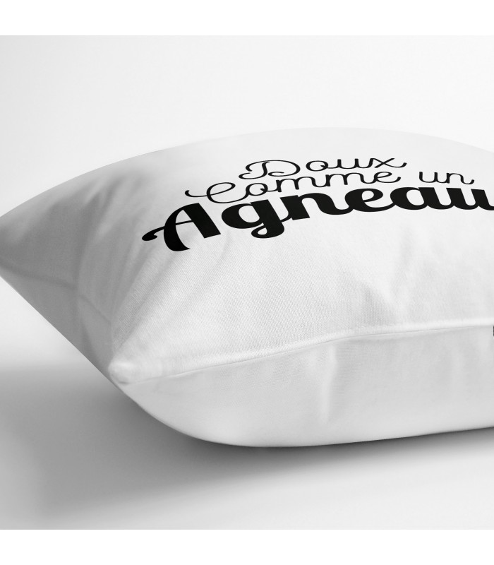 Coussin "Doux comme un agneau"