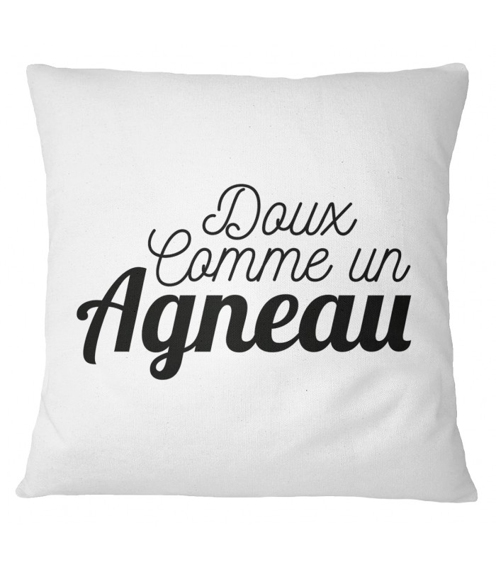 Coussin "Doux comme un agneau"