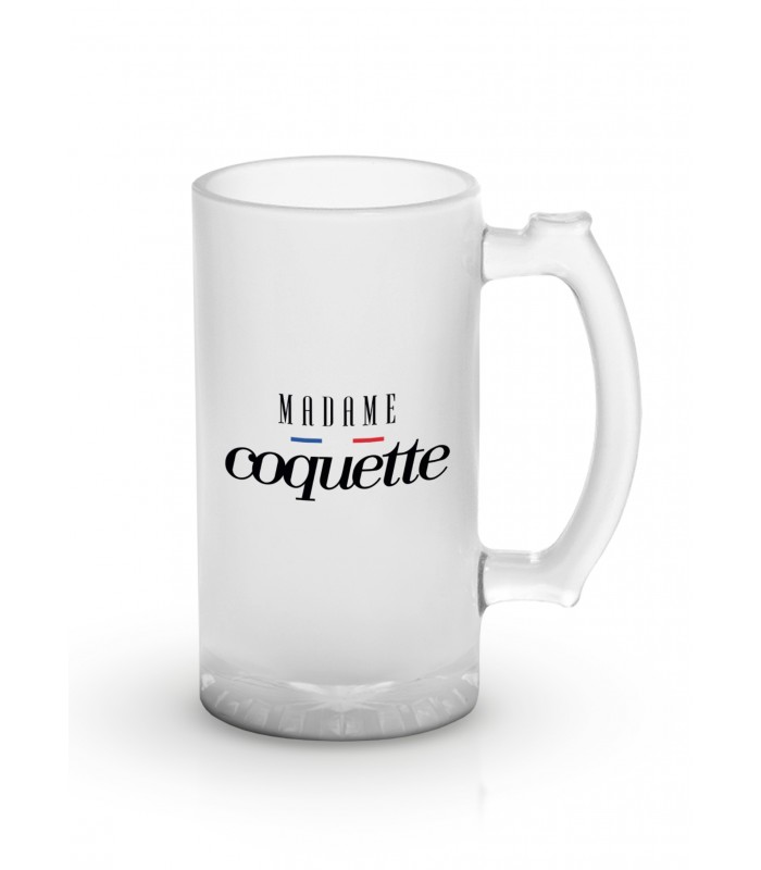 Chope de bière "Madame Coquette"