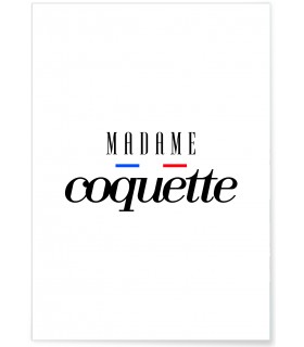 Affiche Madame Coquette
