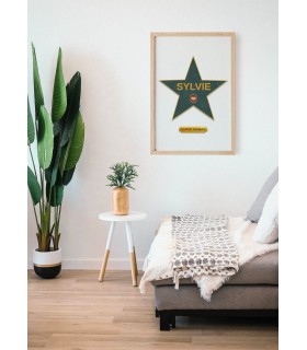 Affiche Maman star personnalisable