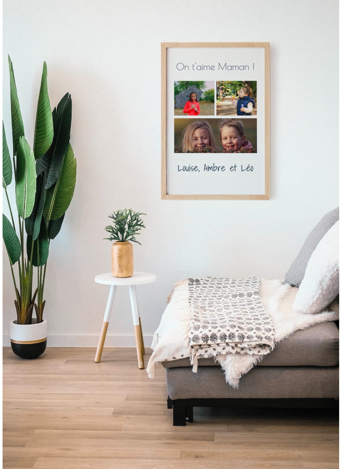 Affiche maman personnalisable avec photos, idée cadeau pour maman