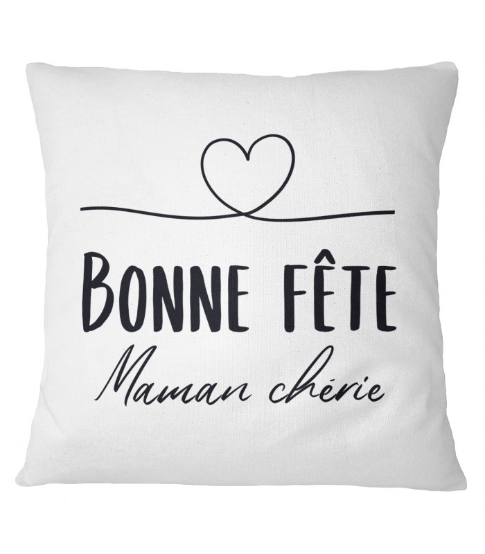 Coussin "Bonne fête maman chérie"