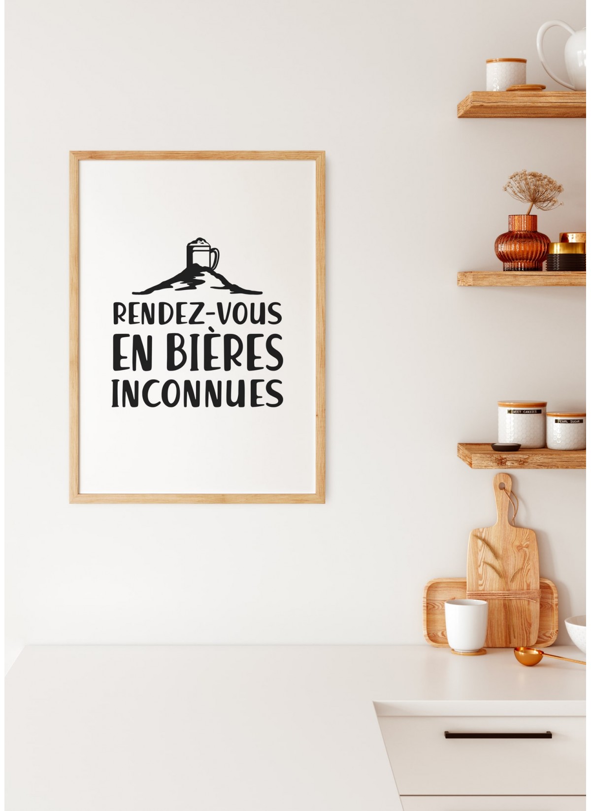 Affiche "Rendez-vous en bières inconnues"