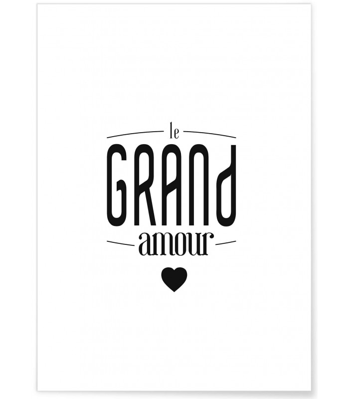 Poster "Le grand Amour"