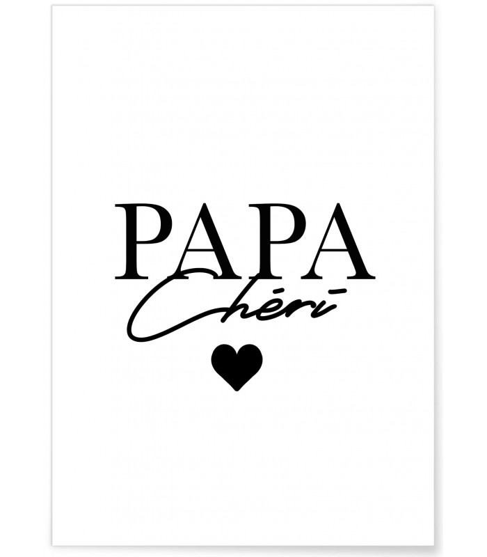 Affiche Papa chéri