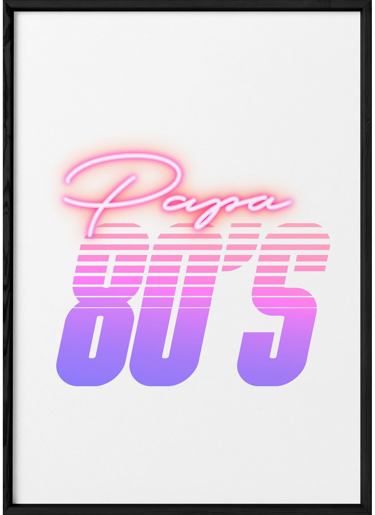 Affiche Papa 80's