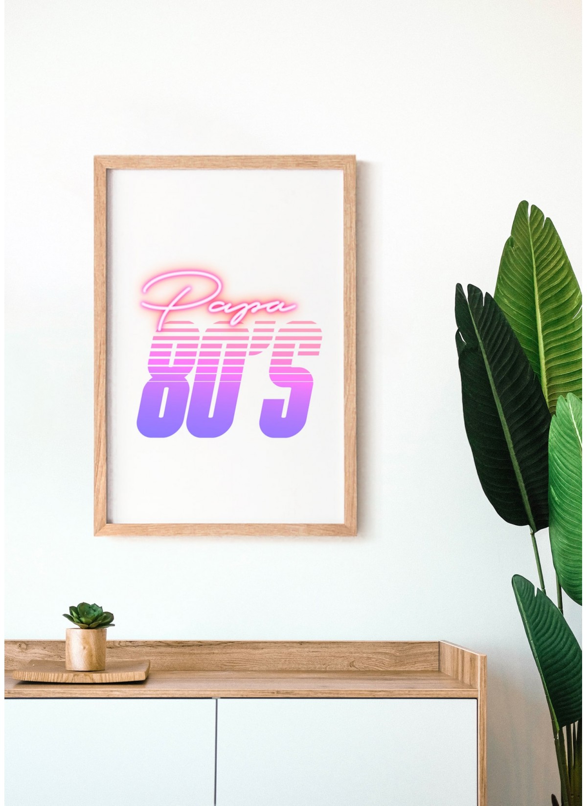 Affiche Papa 80's