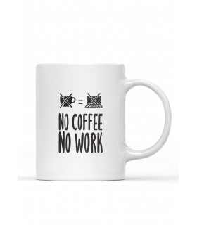 Mug "Pas de café, pas de travail"
