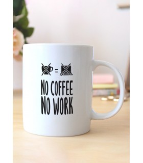 Mug "Pas de café, pas de travail"