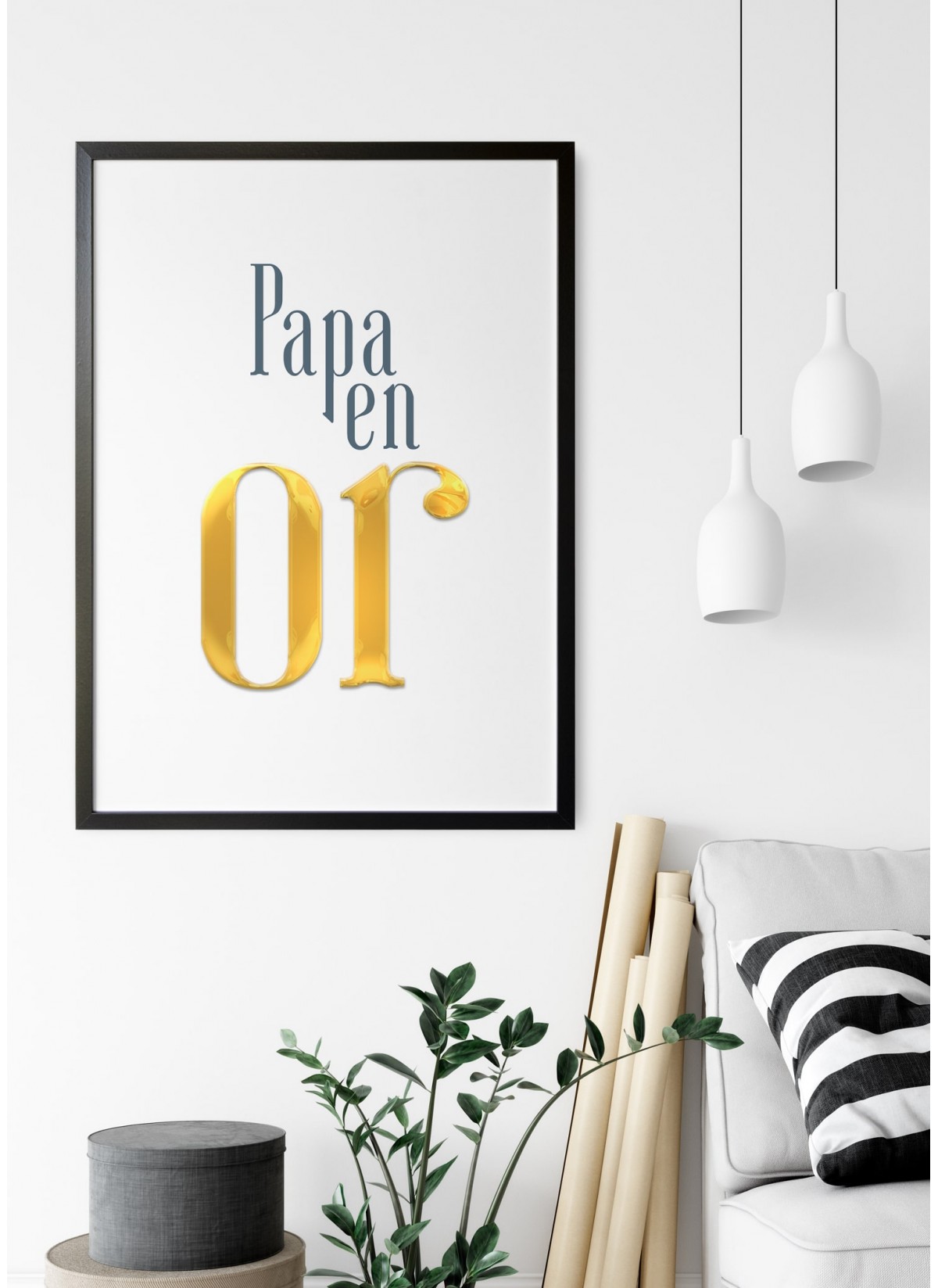 Affiche "Papa en or"