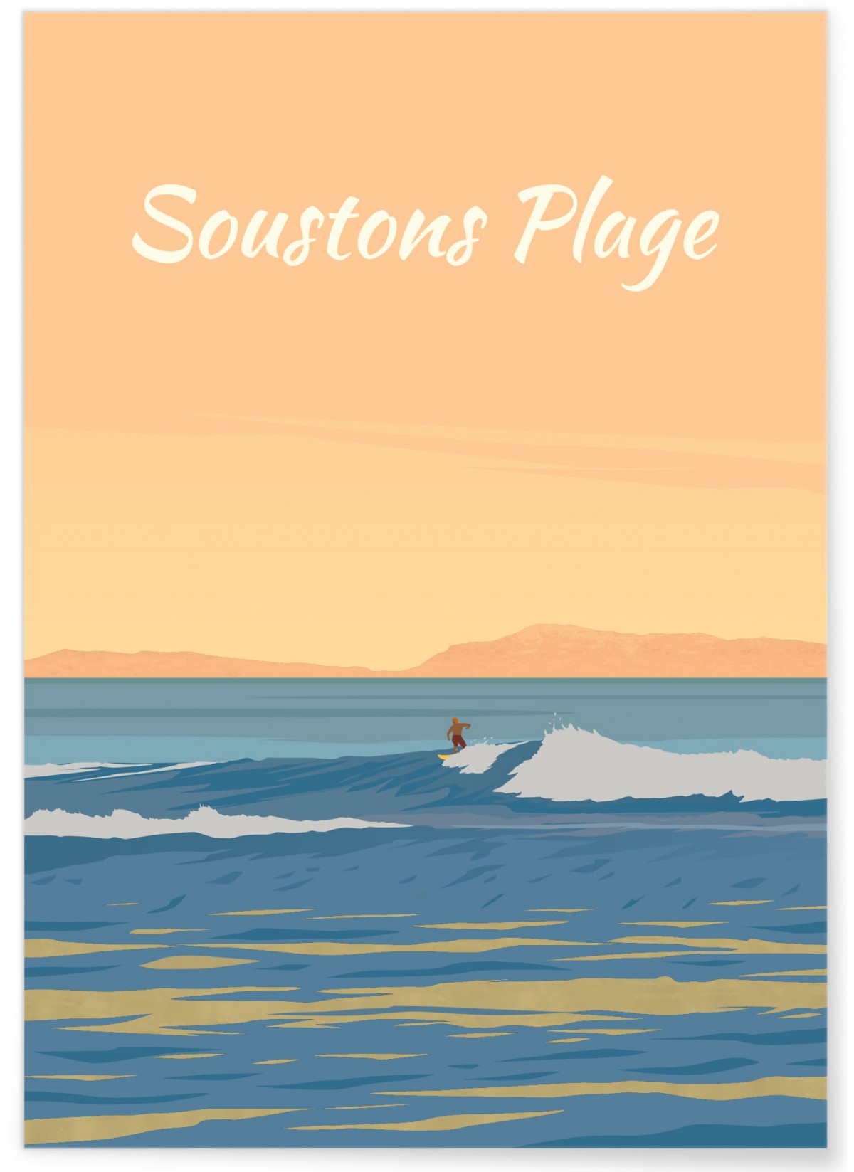 Affiche Soustons Plage