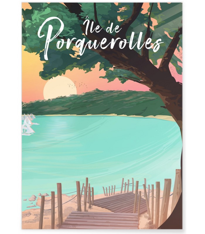 Affiche Île de Porquerolles