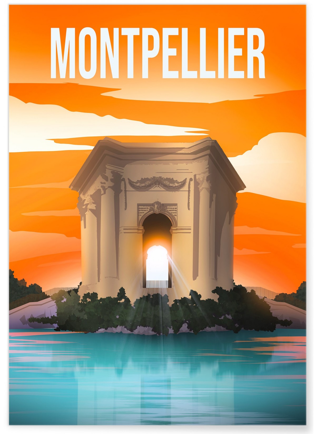 Affiche Montpellier, idée cadeau| L’Afficherie
