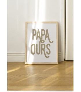 Affiche "Papa ours"